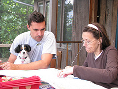 Nick and Lucy visit the cabin